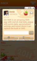 GO SMS Pro New Year - Orange imagem de tela 1