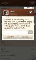 GO SMS Pro SimplePaper theme capture d'écran 1
