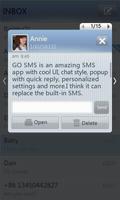 GO SMS Pro SimpleStripe theme تصوير الشاشة 1