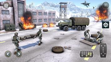 Truck Simulator Army Games 3D постер