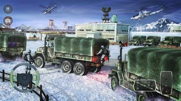 Armee-LKW-Fahrsimulator Games Plakat