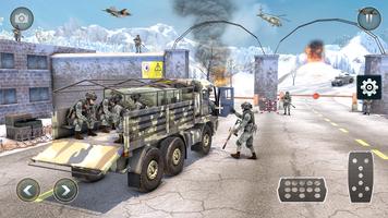 Truck Simulator Army Games 3D captura de pantalla 2