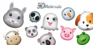 GO Keyboard Sticker 3D animals