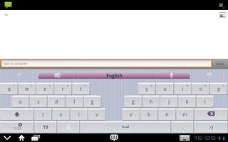 GO Keyboard Simple love(Pad) screenshot 1