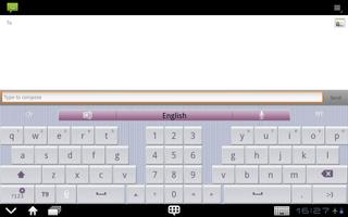 GO Keyboard Simple love(Pad) screenshot 2