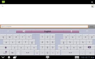 GO Keyboard Simple love(Pad) Screenshot 2