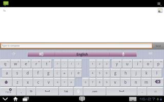 GO Keyboard Simple love(Pad) screenshot 3