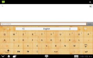 GOKeyboard WoodGraintheme(Pad) 포스터