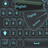 Teclado de letras grandes icono
