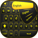 Thème de clavier noir et jaune APK