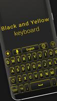 Tema de teclado preto e amarelo imagem de tela 1