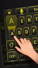 Скачать Черная и желтая клавиатура APK