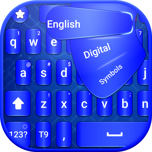 Blaue Tastatur Thema
