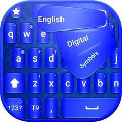 Blue keyboard theme APK download