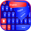 Blue and red keyboard theme