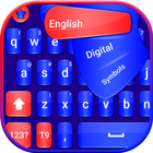 Blue and red keyboard theme icon