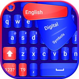 Blue and red keyboard theme icon