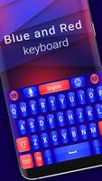 Blue and red keyboard theme screenshot 1