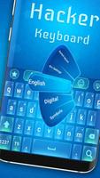 Hacker glow keyboard theme poster