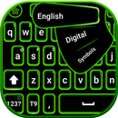 لوحة مفاتيح نيون خضراء APK