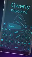 لوحة المفاتيح QWERTY الملصق