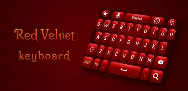 赤いベルベットのキーボード