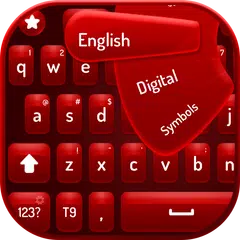 赤いベルベットのキーボード アプリダウンロード