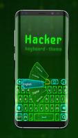 Teclado de hacker cibernético Cartaz