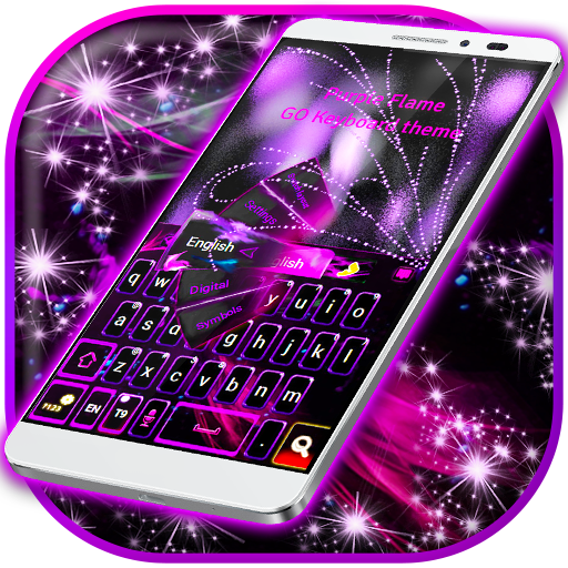 Фиолетовая тема клавиатуры