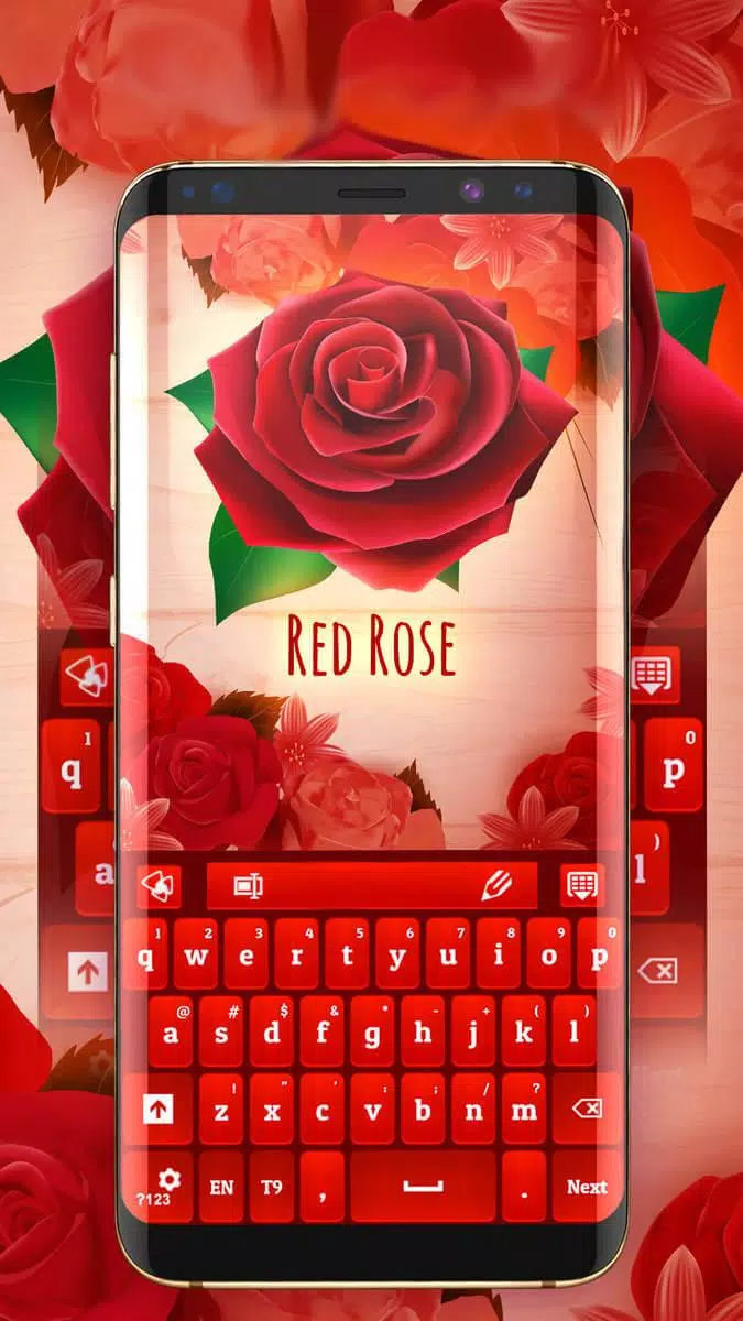 Descarga de APK de Teclado rosa roja 2022 para Android