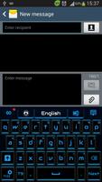 Cyber Blue Keyboard capture d'écran 1
