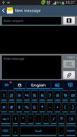 Cyber Blue Keyboard capture d'écran 3