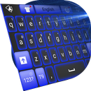 Clavier au néon bleu APK