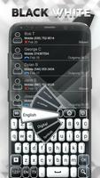 Black and White Keyboard تصوير الشاشة 1
