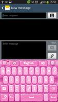 Pink GliTTer Keyboard Go capture d'écran 3