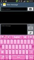 Pink GliTTer Keyboard Go capture d'écran 1