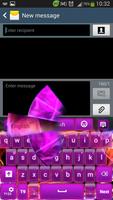 Glow Purple Keyboard Affiche