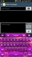 Glow Purple Keyboard captura de pantalla 2