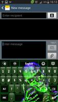 Green Skull Keyboard capture d'écran 3