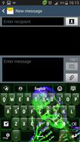 Green Skull Keyboard capture d'écran 1