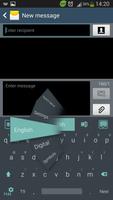 Flat Phone Keyboard Affiche