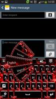 Red Hearts Keyboard Affiche
