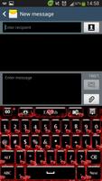 Red Hearts Keyboard captura de pantalla 3
