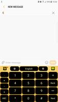 Black and gold keyboard theme скриншот 3