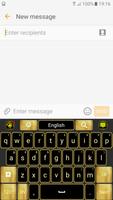 Clavier d'or luxueux Affiche