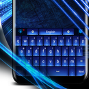 Metallic blue keyboard APK
