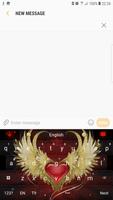 برنامه‌نما Red Heart Flame Keyboard عکس از صفحه