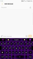 Neon Purple Keyboard পোস্টার