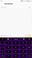برنامه‌نما Neon Purple Keyboard عکس از صفحه
