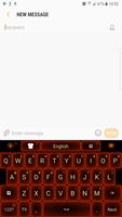 پوستر Neon Orange Keyboard